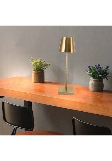 Taşınabilir Şarjlı Masa Lambası Dimli İstanbul Dekoratif Abajur