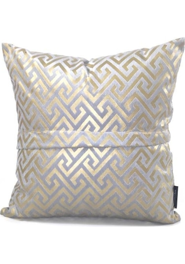 Mrs.Gugar Luxury Gri Kare Kırlent Kılıfı