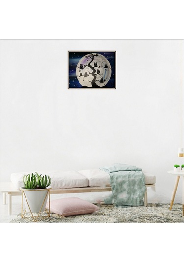 Reedark Renkli Elmas Nakışlı Dıy Duvar Dekoru Seti Evinizi Güzelleştirin Ve Eğlenin Gümüş