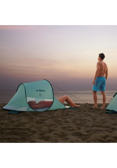 Bestway 2 Kişilik Kolay Kurulumlu Plaj Çadırı 68107 Gölgelik Yeşil