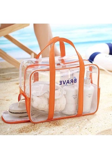 Trendooze Yüzme Yeşili Ve Tuvalet Tote Suya Spor Organizatör Nane Makyaj Kapasiteli Dayanıklı Çantası Çantası Büyük Ew Yeşil