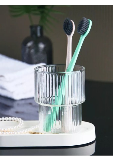 Glass Concept Diş Fırçaları İçin Cam Bardak Standı 236202950 Beyaz