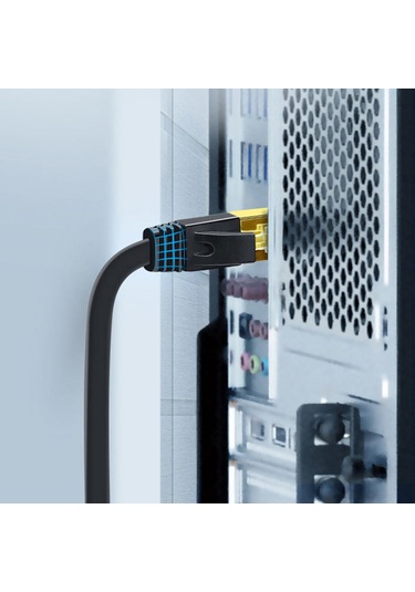 Mufunye Cat 7 Ethernet Kablosu 32awg Saf Bakır Tel 8 Çiftli Teli 10gbps 600mhz 5m Beyaz Hızlı Veri Transferi