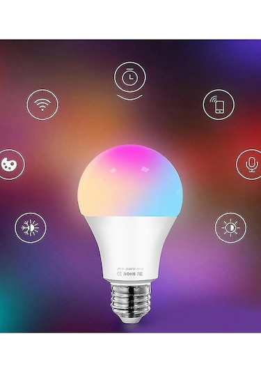 Akıllı Rgb Led Lamba Ampul 9w 50hz 800 Lümen Gün Işığı