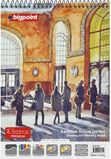 Bigpoint Sanatsal Resim Defteri 135 Gram 35x50cm - 25 Yaprak