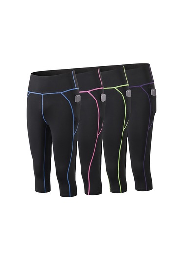 Reedark Yüksek Bel Cep Detaylı Hızlı Kuruyan Kadın Yoga Taytı - Esnek Ve Rahat Mavi