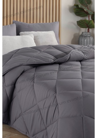 Formeya Antrasit Gri Soft Dört Mevsim Yorgan Tek Kişilik 155X215