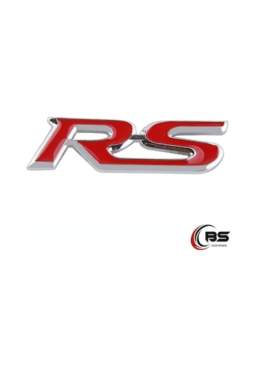 Space Rs Bagaj Logosu Paslanmaz Krom Kaplama Metal Arma