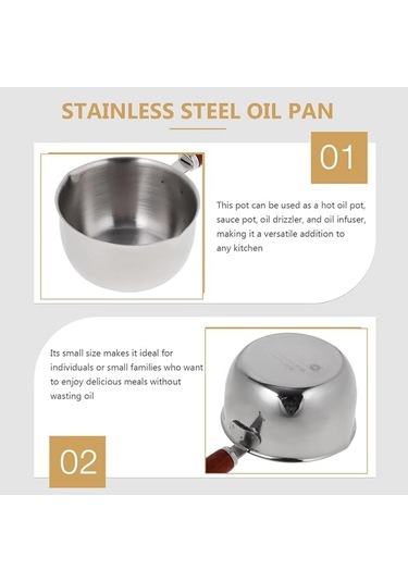 Paslanmaz Çelik Tereyağı Eritme Tenceresi Dökme Ağızlı Sos Tenceresi Tereyağı Isıtıcı Tencere Stok Tenceresi Süt Peynir Tenceresi Dökme Yağ Tencereleri Çorba Kahve Çikolata Sosu İçin Gümüş