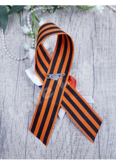 Love Land 9 Mayıs İçin Saint George Şeridi Broş 3 Adet 154144382 Turuncu