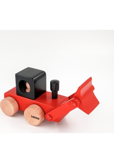 Ahşap Dozer Kırmızı