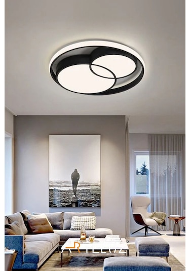 Arteluz Modern Çift Yuvarlak Led Avize