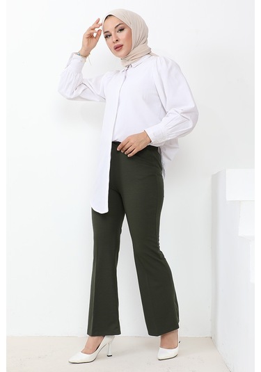 Piyale Ispanyol Paça Pantolon 653 - Haki