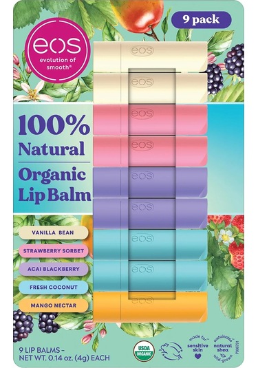 Eos Lip Balm Dudak Balsamı Çeşit Paketi 9 Adet