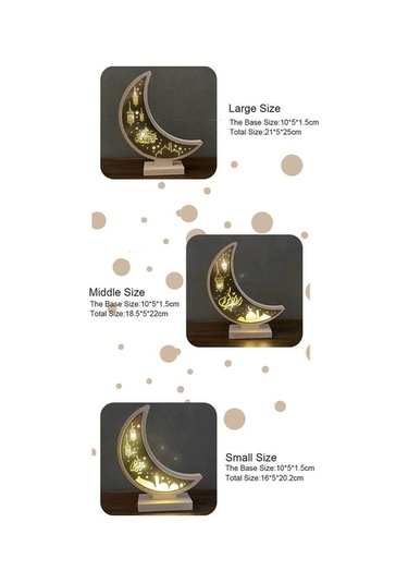 Novahub Orta Boy B Model Ahşap Ramazan Lambası, Parlak Akrilik, Beyaz, Dekoratif