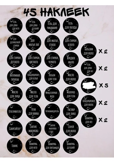 Plastic Product Banyo Şişeleri İçin Etiketler 101295591 Siyah