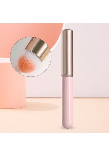 Suntek Dudak Fırçası Multiuse Hediye Kapaklı Göz Altı Pembe
