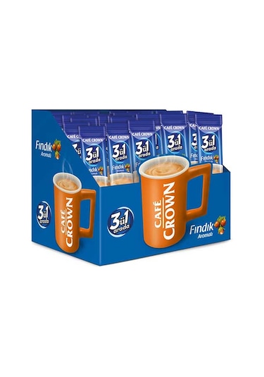 Cafe Crown 3'ü 1 Arada Fındıklı Kahve 24'lü 13 G