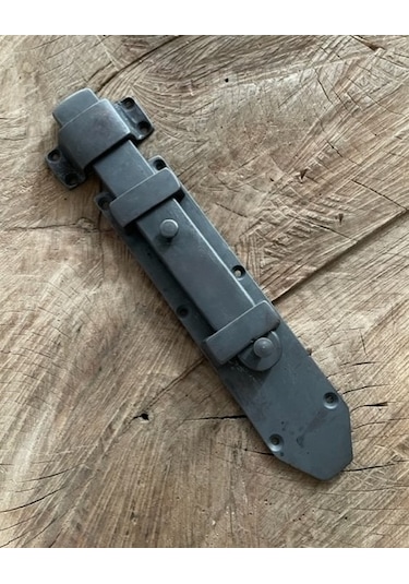 EL YAPIMI ANTİK PİRİNÇ OKSİT SİYAH SÜRGÜ AHŞAP KAPI SÜRGÜSÜ 22CM