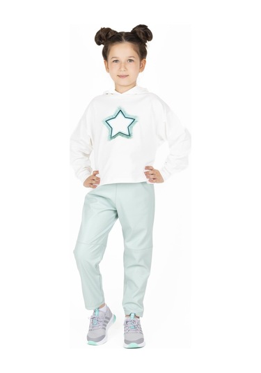 Bestkids Kız Çocuk Kapüşonlu Yıldızlı Sweatshirt 6-14 Yaş 001