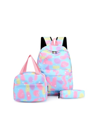 Vktech 3'lü Genç Okul Sırt Çantası Seti - Ayarlanabilir Kayışlı, Su Geçirmez Moda Çocuk Çantasımavi MAvi