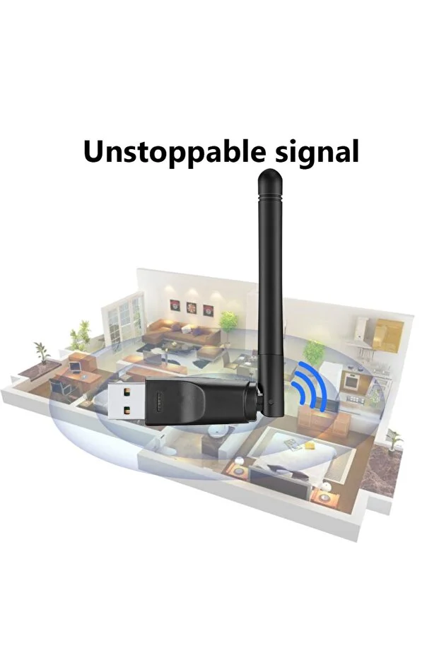 150 Mbps Mt7601 Kablosuz Ağ Kartı Mini Usb Wifi Adaptörü Lan Wi-fi Alıcısı Dongle Anten 802.11 Chip