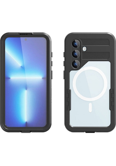 Samsung Galaxy Uyumlu S24 Kılıf 360 Koruma Su Geçirmez Toz Geçirmez Magsafe Wireless Kapak Su