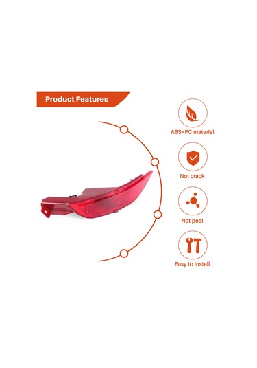 Sointeresting Araba Tamponu Sol Arka Lambası Sis Lambası Fren Lambası Ford Fiesta Mk7 2008-2012