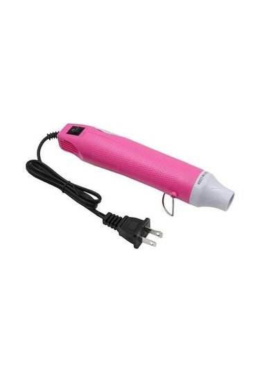 Createtech Elektrikli Sıcak Hava Tabancası 300w Mini El Isıci Ab Plug Pink Usa