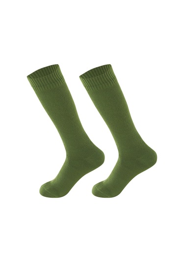 Tenfowee Uzun Çoraplar: Su Geçirmez, Isı Sağlar, Nefes Alır - Dağcılık, Kamp, Bisiklet, Kayak İçin Dış Mekan Ayakkabı Çorapları Siyah + Sarı Çubuklar