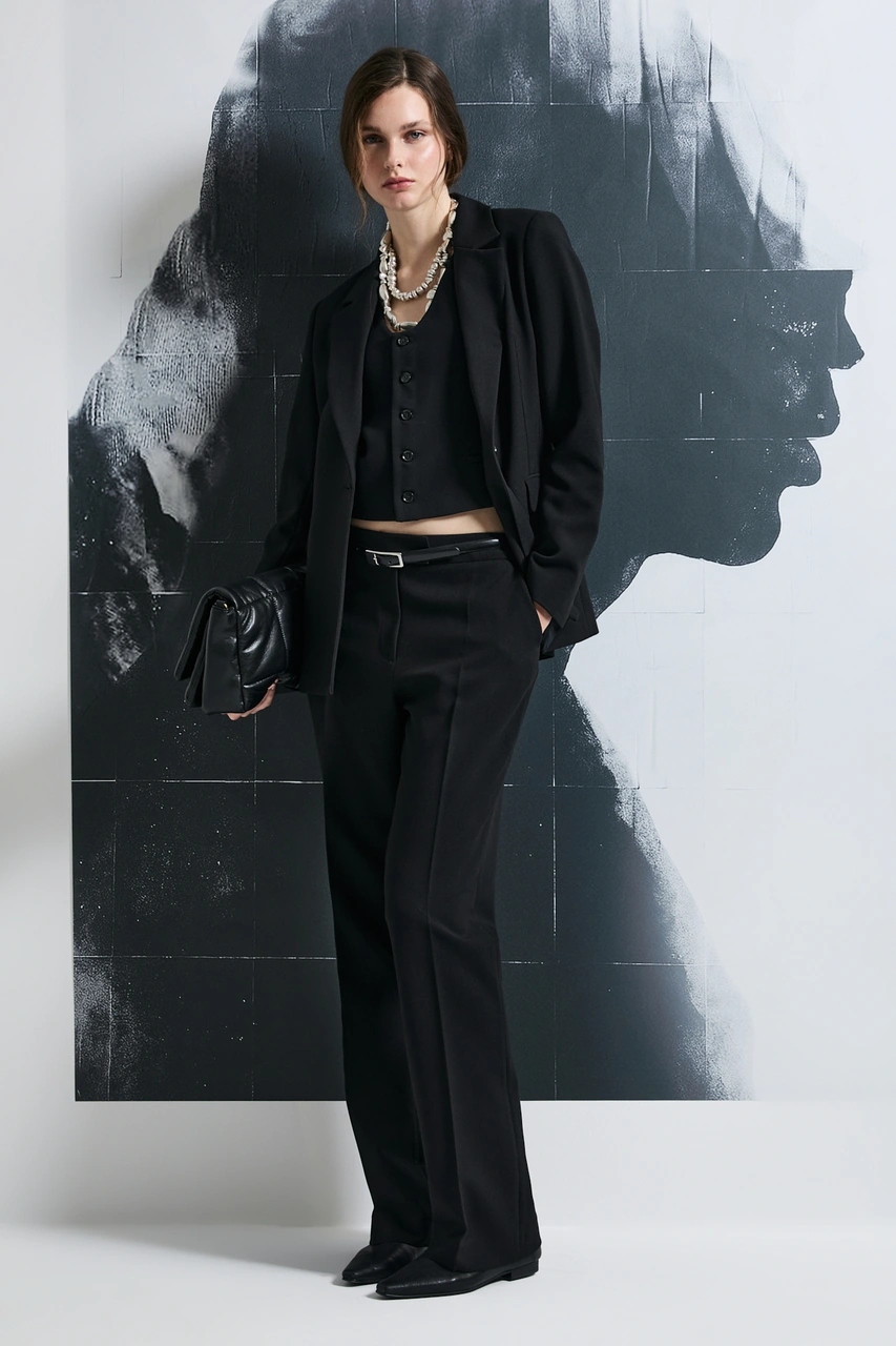 Lufian Sara Kadın Pantolon Siyah Siyah 122190045100100 Siyah