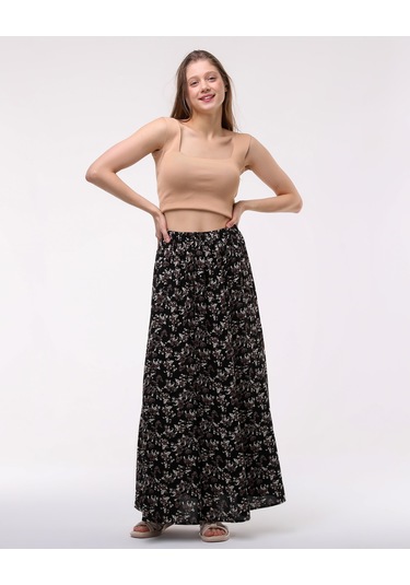 Siyah Uzun Etek-558-siyah Siyah