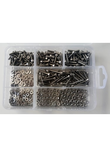 Ayaz M3 Imbus Civata Seti Paslanmaz Inox 500 Parça Dın 912 A2-70