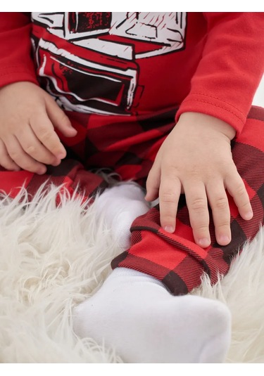 Mami-kids Uzun Kollu Yenidoğan Bebek Pijaması 351301709 Kırmızı