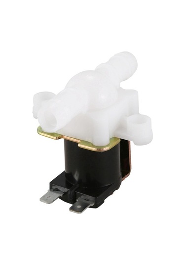 Ulzyvf Xhhdqes 2x 3/8 Inç 12vdc Hortum Dikenli Valf, Plastik Solenoid Valf, Beyaz Ve Siyah
