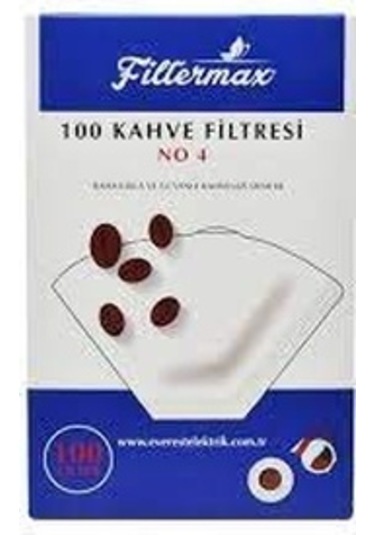 Fıltermax 4 Numara Filtre Kahve Makinesi Kâğıdı -100 Adet 100 Adet