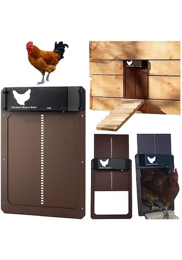 Vkemall Otomatik Tavuk Kümesi Kapısı Işığa Duyarlı Tavuk Kapısı