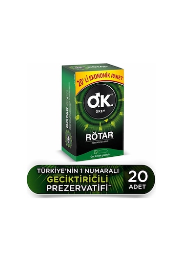 Okey Rötar Prezervatif 20'li