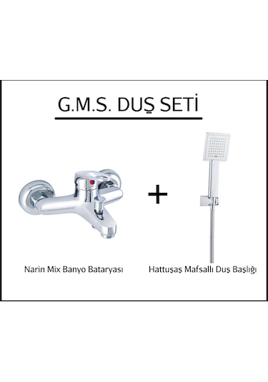 Gms Nrn103 Narin Mix Banyo Bataryası + Hattuşaş Yst510 Duş Seti