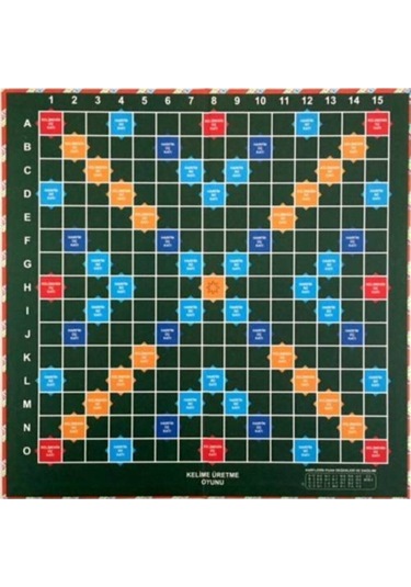 Kelime Oyunu / Yerli Üretim Scrabble Kelime Üretme Oyunu Z5