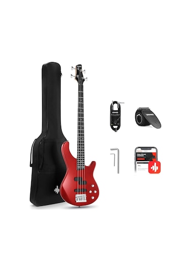 Donner Dpj-100 Pj-style Bas Gitar Kırmızı