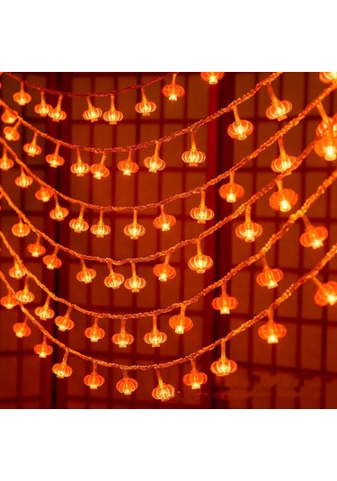 Sones 6m 40 Işık Yeni Yıl Çin Kırmızı Fener Led Işıkları Küçük Kırmızı Fener Diğer