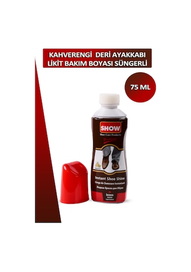 Dopar Show Deri Likit Ayakkabı Bakım Boyası 75 ML - Süngerli