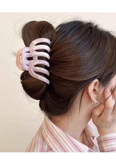 Symbol Kadınlar İçin Büyük Toka, Kalın Saçlar İçin 283911191 Pembe