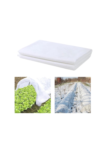 Homyl Bitki Örtüsü Yüzen Sıra Hafif Kalın Pratik Beyaz