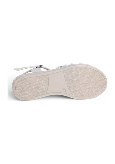 Ayakcenter Byn Ayışığı By33 Krem Kadın 7 Cm Topuklu Sandalet