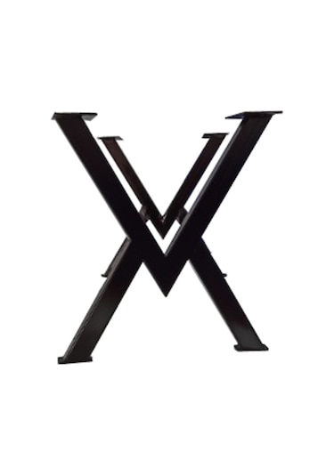 Sehpa Ayağı Masif Ahşap Kütük Orta Sehpa Ayakları Metal Ayak