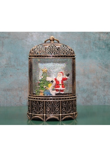 Yılbaşı Temalı Işıklı Müzikli Kar Küresi Model 4