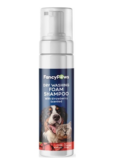 Fancy Paws Dry Washing Foam Shampoo Çilek Kokulu 200ml