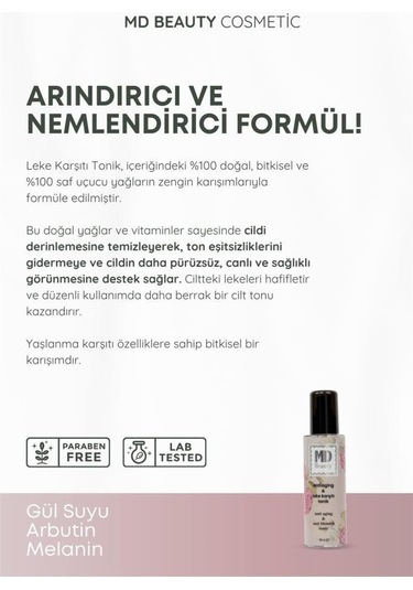 Md Beauty Anti-Aging Ve Leke Karşıtı Tonik 100 ML
